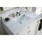 James Martin Vanities Bristol 36in Single Vanity, Bright White w/ 3 CM Arctic Fall Solid Surface Top 157-V36-BW-3AF - alternate 5